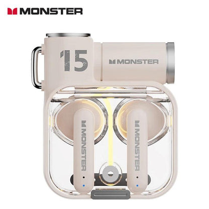 Monster XKT15 Bluetooth 5.3 TWS Gaming Earbuds ivory by HitMyNeed
