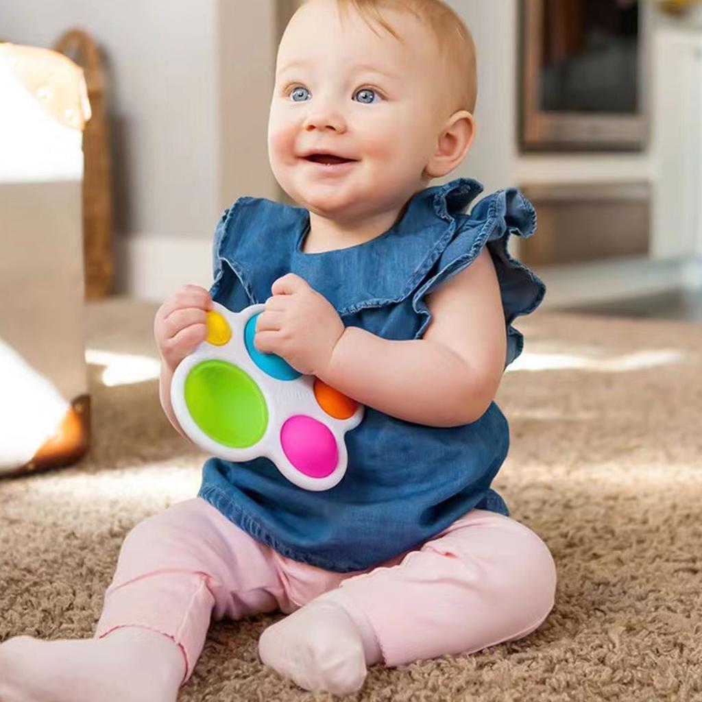 Montessori Baby Exercise Board Rattle Puzzle Toy by HitMyNeed