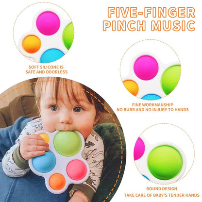 Montessori Baby Exercise Board Rattle Puzzle Toy by HitMyNeed
