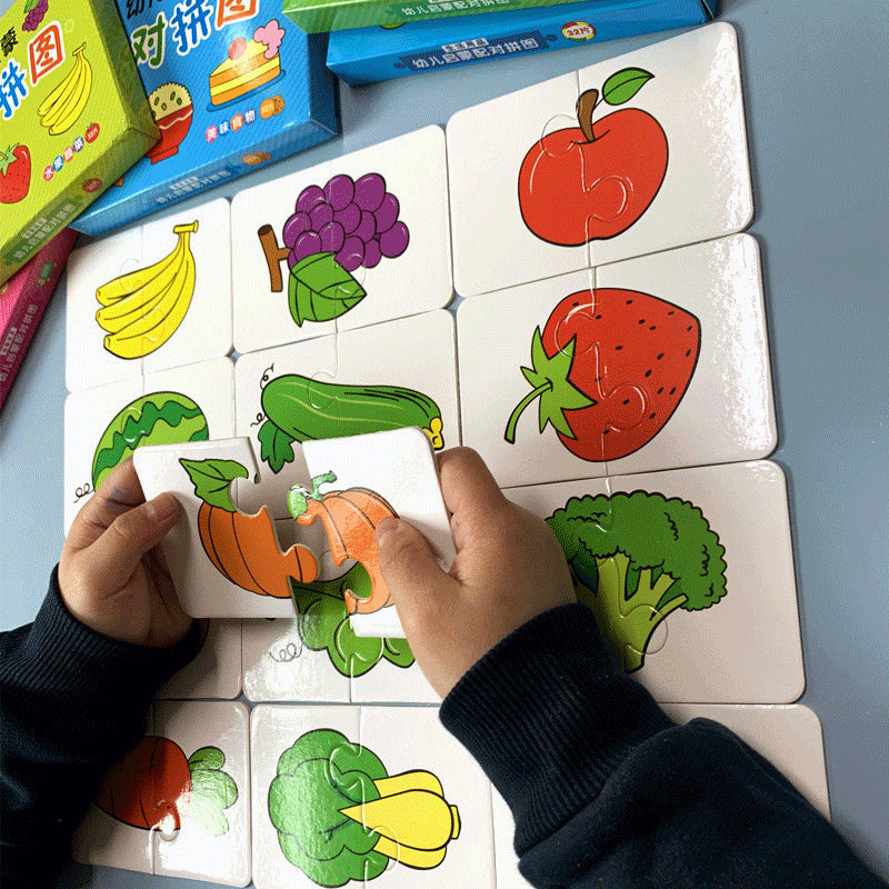 Montessori Baby Puzzle Matching Set - 32 Pieces by HitMyNeed