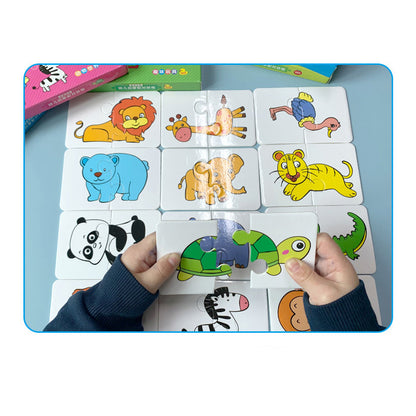 Montessori Baby Puzzle Matching Set - 32 Pieces animal-world by HitMyNeed