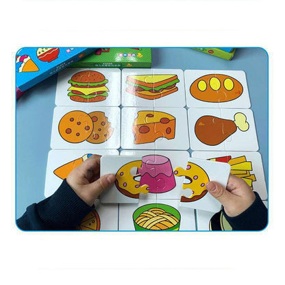 Montessori Baby Puzzle Matching Set - 32 Pieces delicious-food by HitMyNeed
