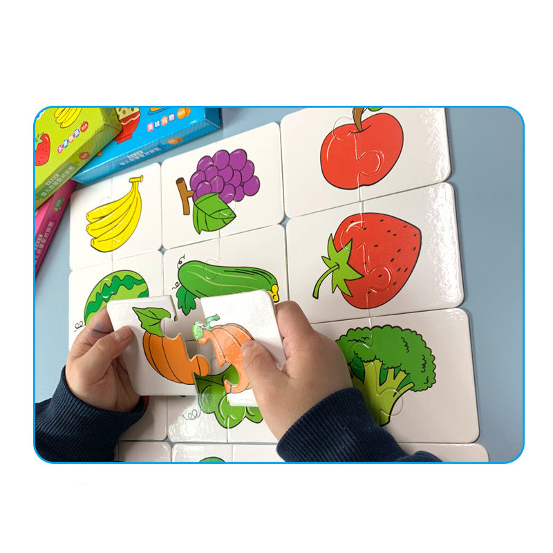 Montessori Baby Puzzle Matching Set - 32 Pieces fruit-and-vegetable by HitMyNeed