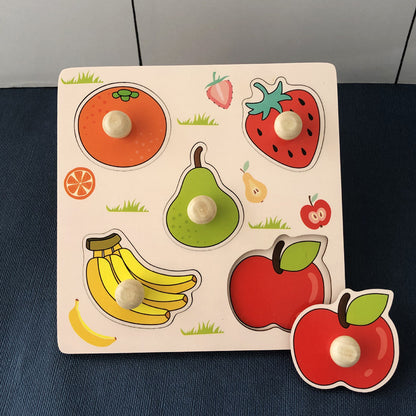 Montessori Fruit Scratch Board Puzzle for Toddlers by HitMyNeed