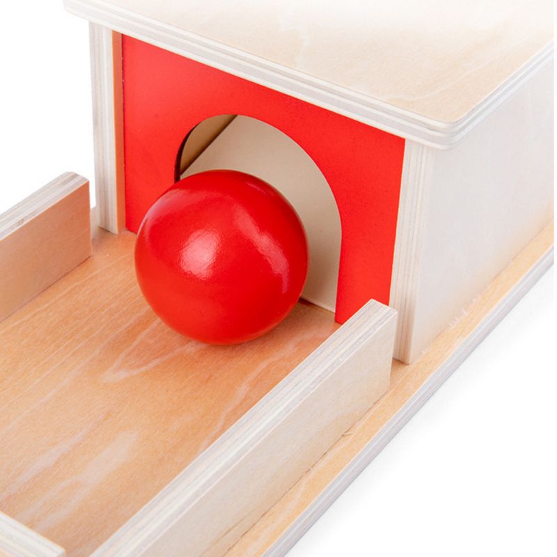 Montessori Object Permanence Box with Wooden Ball by HitMyNeed