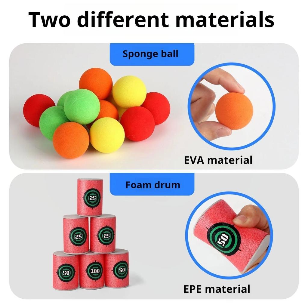 Montessori Sticky Ball Dartboard & Slingshot Game by HitMyNeed