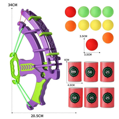 Montessori Sticky Ball Dartboard & Slingshot Game by HitMyNeed