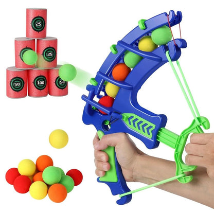 Montessori Sticky Ball Dartboard & Slingshot Game by HitMyNeed