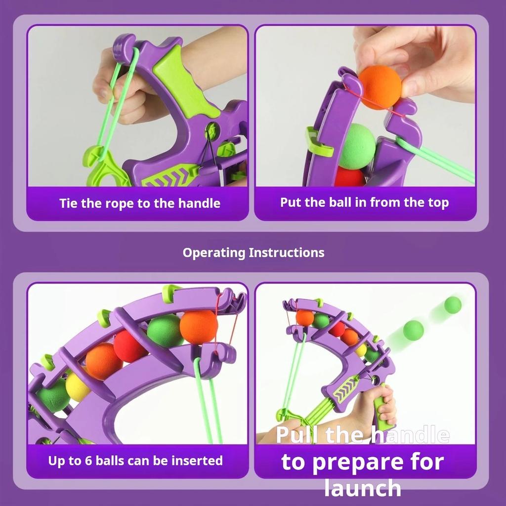 Montessori Sticky Ball Dartboard & Slingshot Game by HitMyNeed