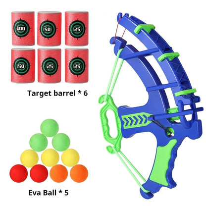 Montessori Sticky Ball Dartboard & Slingshot Game blue by HitMyNeed