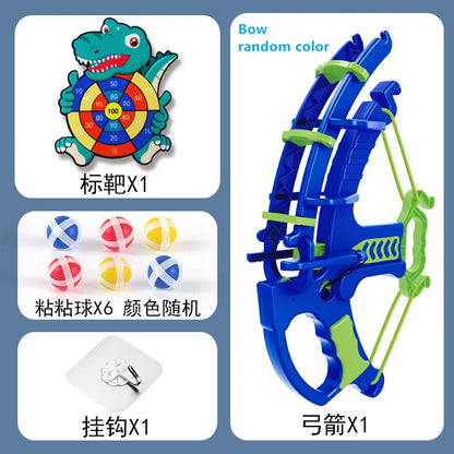 Montessori Sticky Ball Dartboard & Slingshot Game dinosaur by HitMyNeed