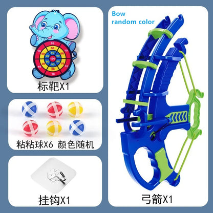 Montessori Sticky Ball Dartboard & Slingshot Game elephant by HitMyNeed