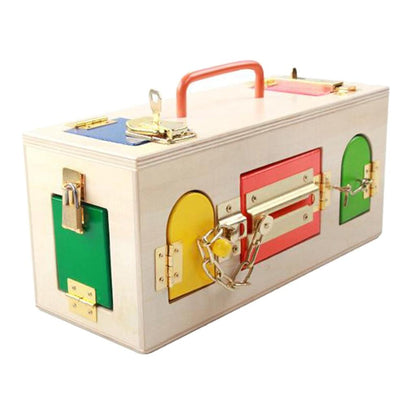 Montessori Wooden Lock Box Educational Toy by HitMyNeed