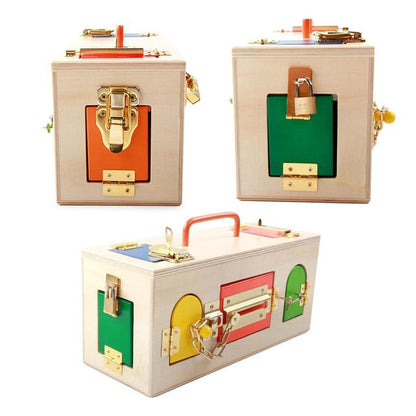 Montessori Wooden Lock Box Educational Toy by HitMyNeed
