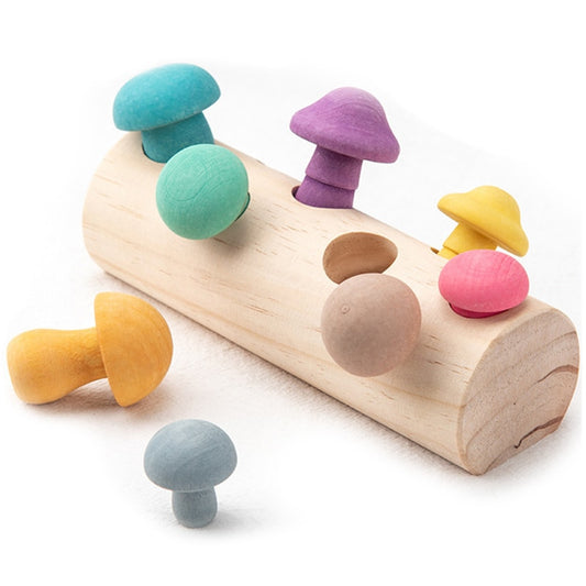 Montessori Wooden Mushroom Sorting Toy by HitMyNeed