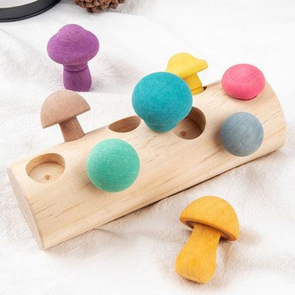 Montessori Wooden Mushroom Sorting Toy by HitMyNeed