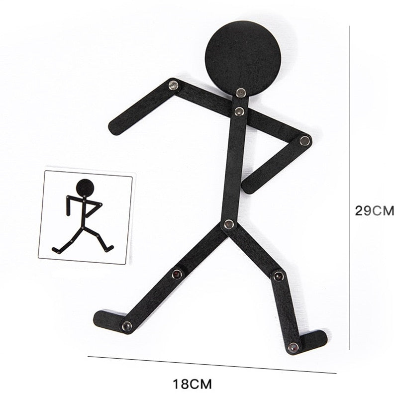Montessori Wooden Stick Man Puzzle & Activity Cards by HitMyNeed
