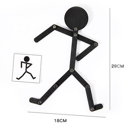 Montessori Wooden Stick Man Puzzle & Activity Cards by HitMyNeed
