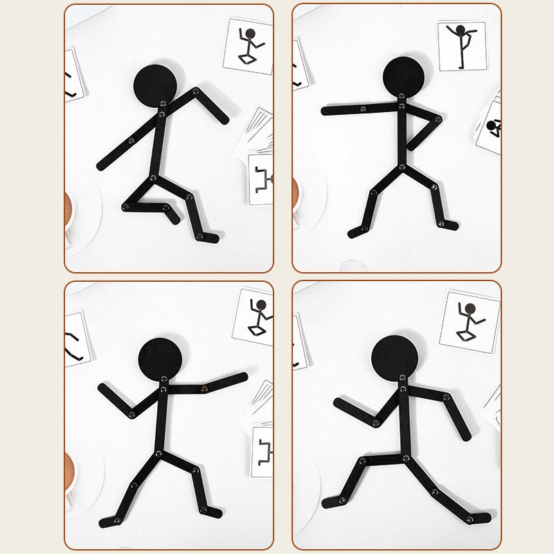 Montessori Wooden Stick Man Puzzle & Activity Cards by HitMyNeed