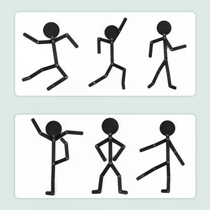 Montessori Wooden Stick Man Puzzle & Activity Cards by HitMyNeed