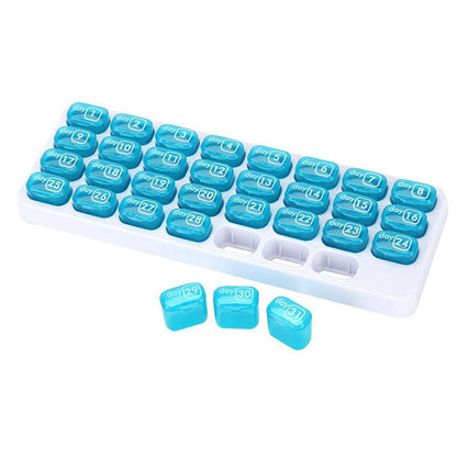 Monthly Pill Organizer with 31-Day Dispenser Tray by HitMyNeed