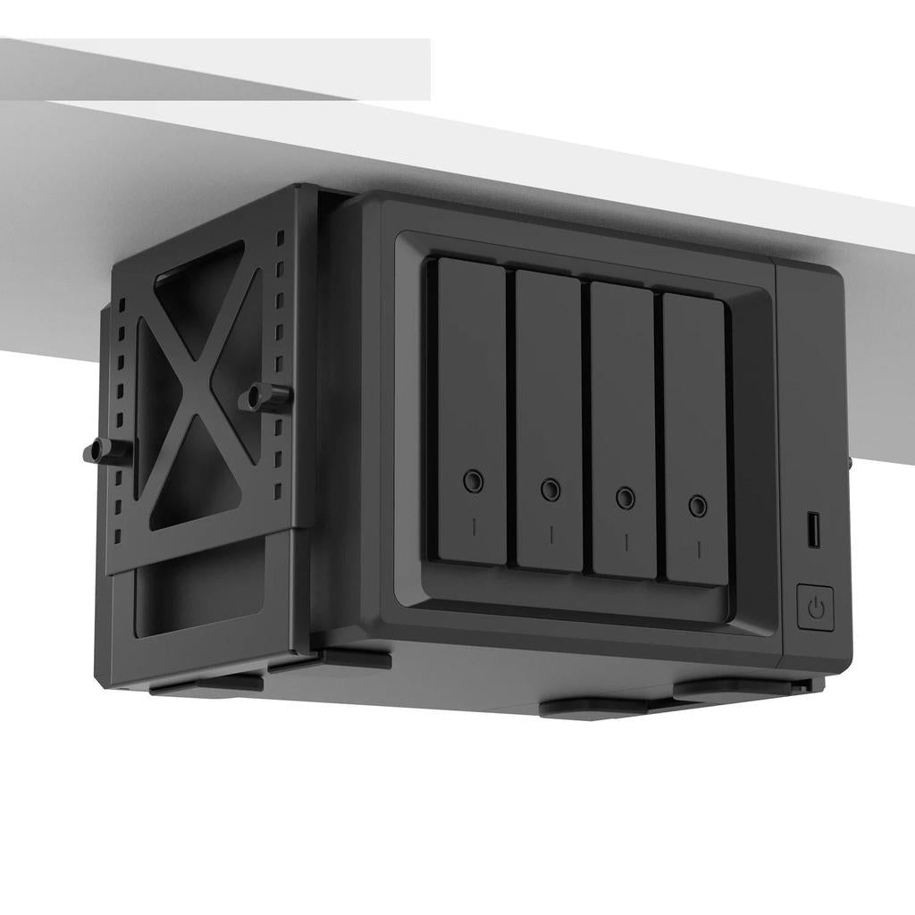 Monzlteck Adjustable Under Desk PC & NAS Mount by HitMyNeed