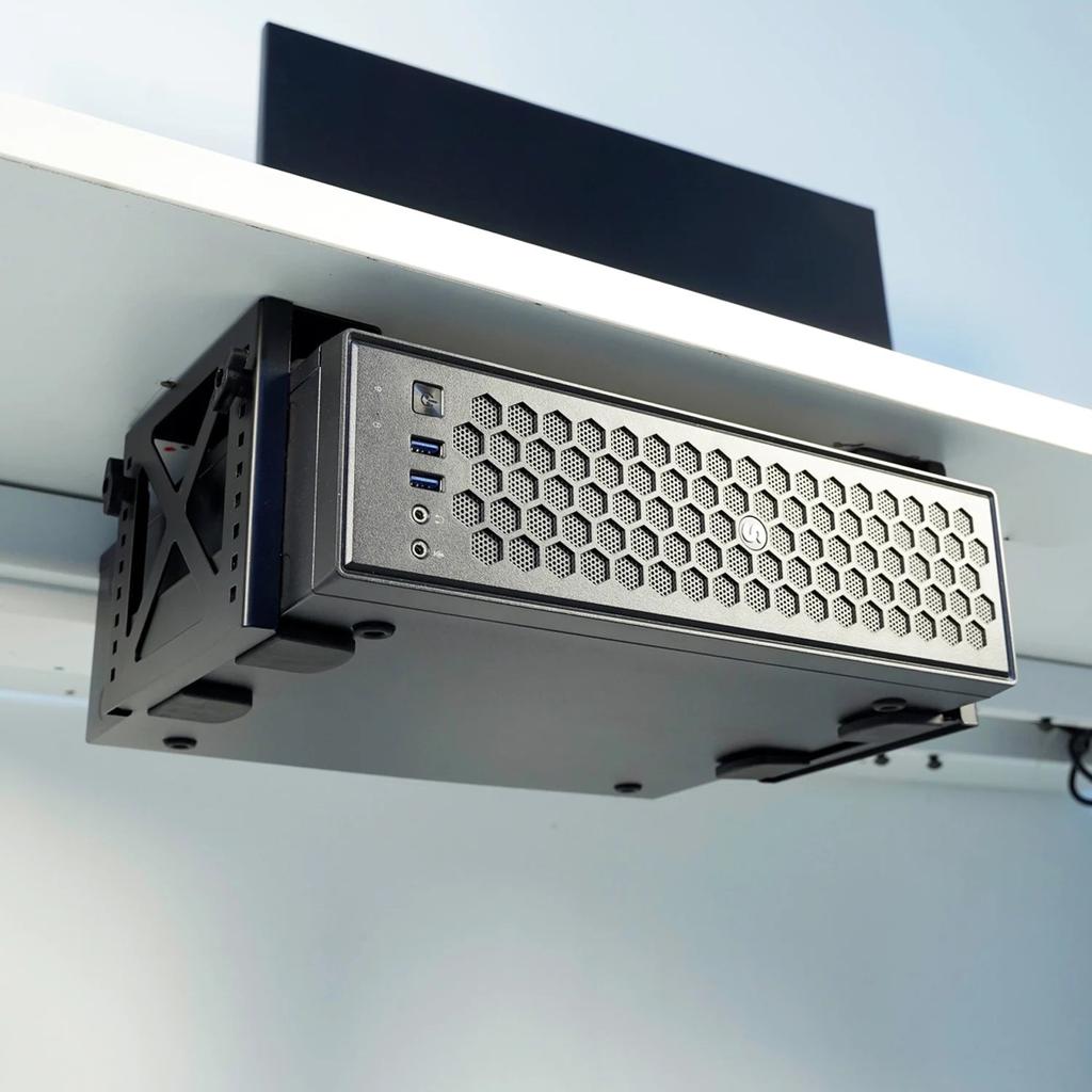 Monzlteck Adjustable Under Desk PC & NAS Mount by HitMyNeed