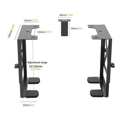 Monzlteck Adjustable Under Desk PC & NAS Mount by HitMyNeed