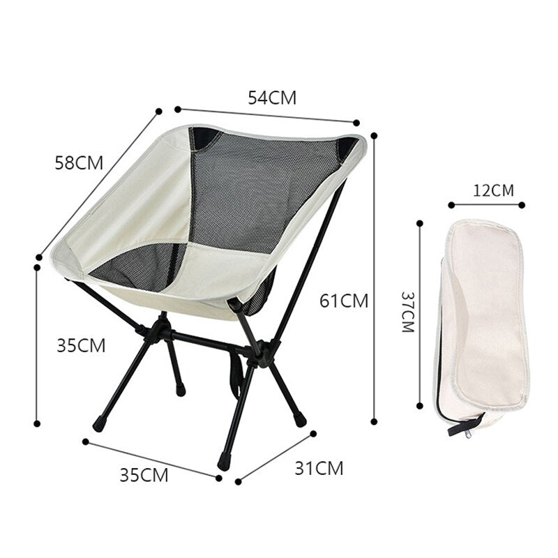Moon Camping Chair Lightweight Foldable Portable Seat by HitMyNeed