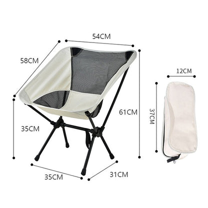 Moon Camping Chair Lightweight Foldable Portable Seat by HitMyNeed