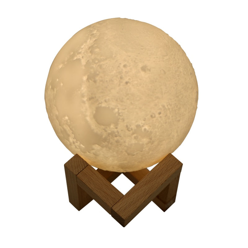 Moon Humidifier with Adjustable Night Light by HitMyNeed
