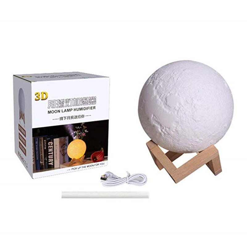 Moon Humidifier with Adjustable Night Light by HitMyNeed