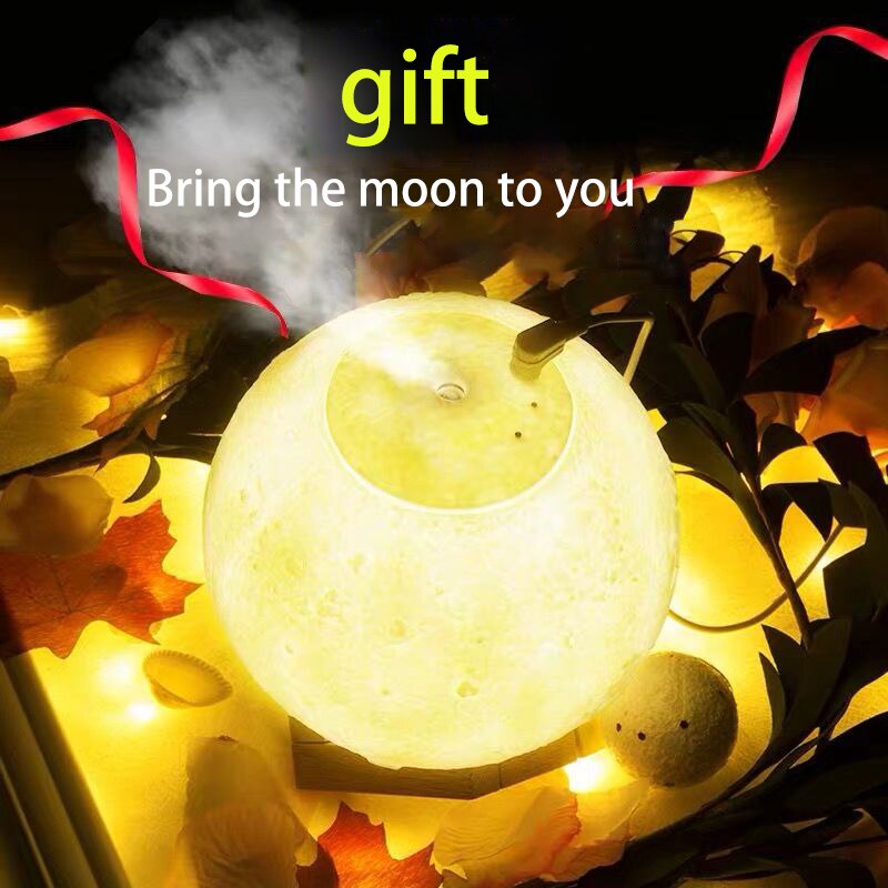Moon Lamp Humidifier USB Essential Oil Diffuser by HitMyNeed
