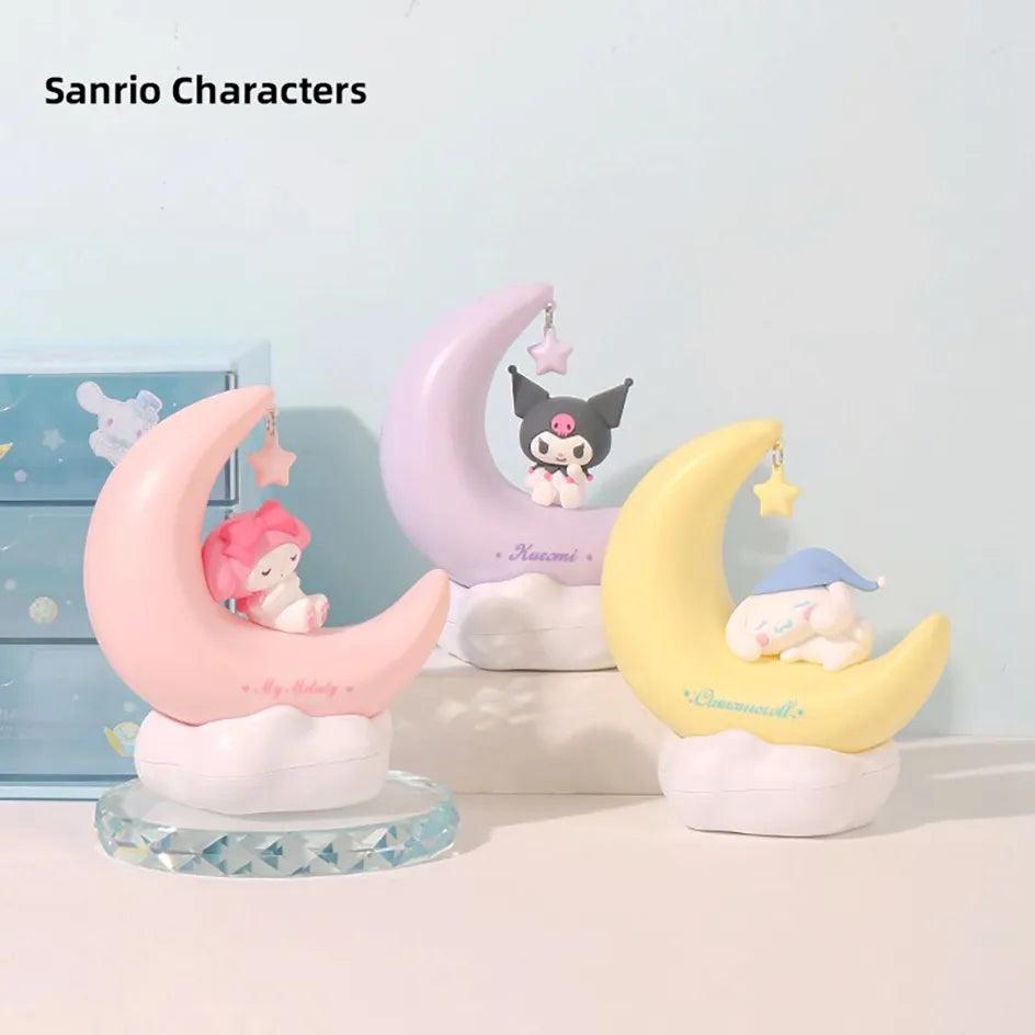 Moon LED Night Light Kuromi & Cinnamoroll Lamp by HitMyNeed