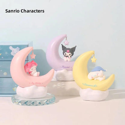 Moon LED Night Light Kuromi & Cinnamoroll Lamp by HitMyNeed