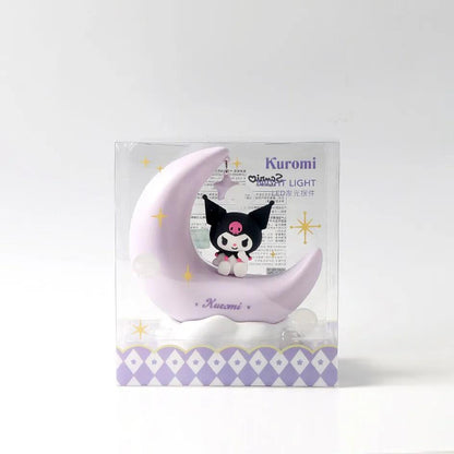 Moon LED Night Light Kuromi & Cinnamoroll Lamp by HitMyNeed