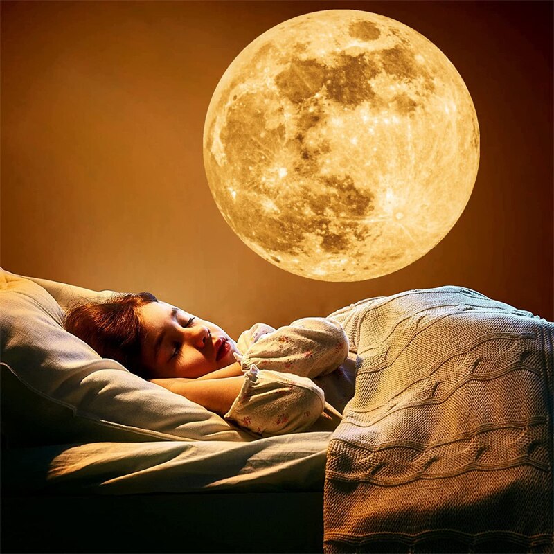 Moon Projection LED Night Lamp for Kids Bedrooms by HitMyNeed