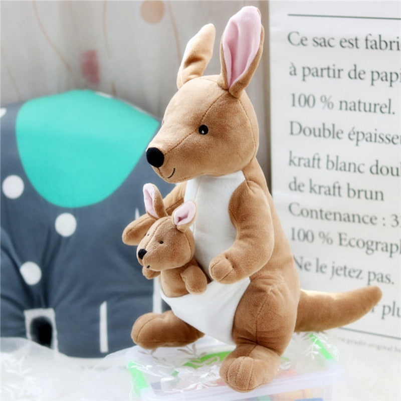 Mother and Baby Kangaroo Plush Toy 36cm by HitMyNeed