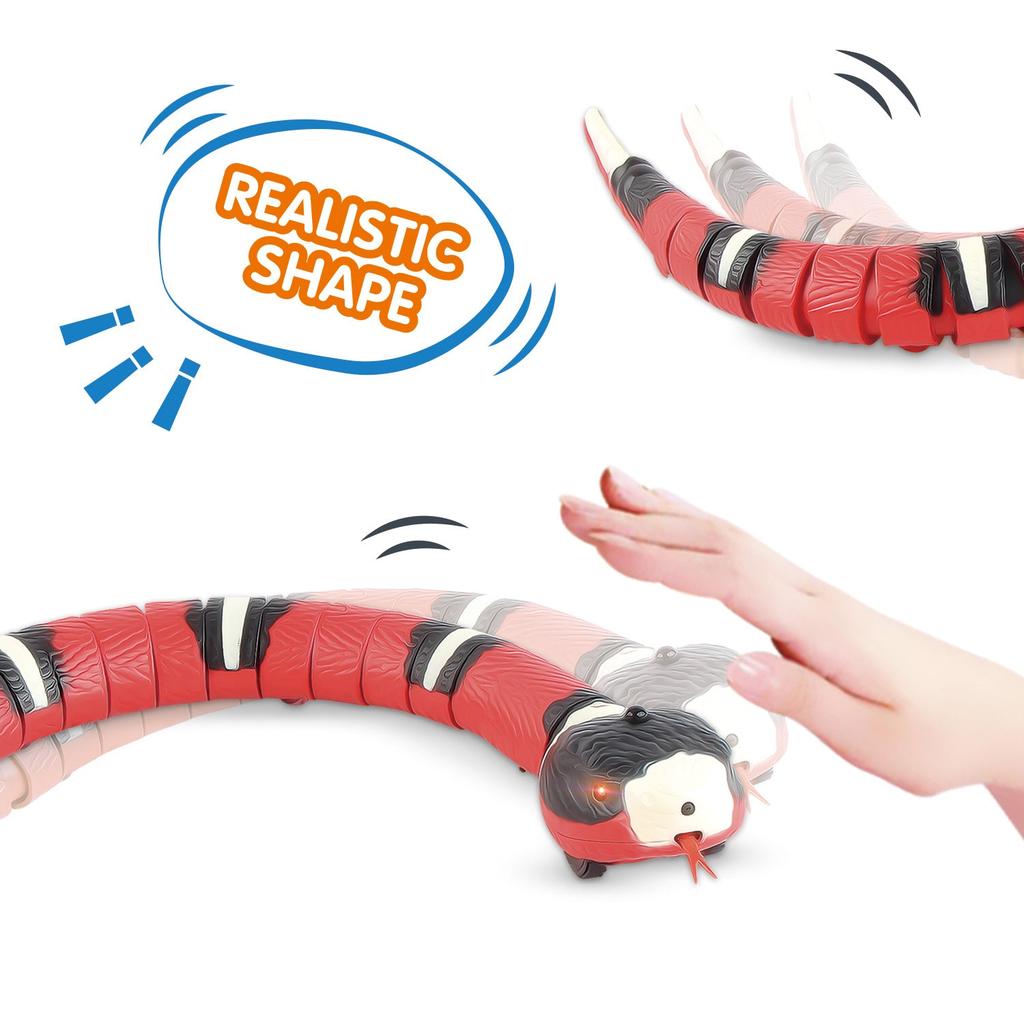 Motion Sensing Rechargeable Cat Snake Toy by HitMyNeed