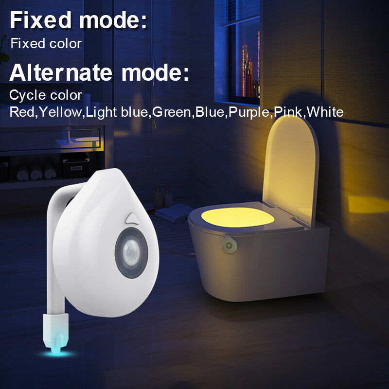 Motion Sensor 8-Color LED Toilet Night Light by HitMyNeed