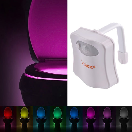 Motion Sensor LED Toilet Bowl Light, 8 Colors by HitMyNeed