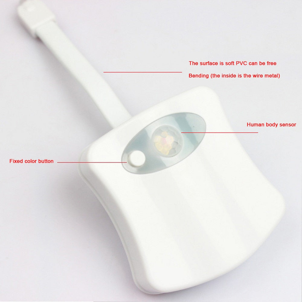 Motion Sensor LED Toilet Night Light by HitMyNeed
