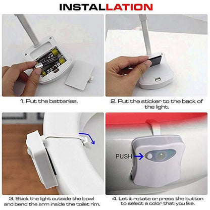 Motion Sensor LED Toilet Night Light by HitMyNeed