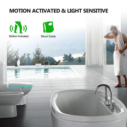 Motion Sensor Toilet Night Light with 8 Colors by HitMyNeed