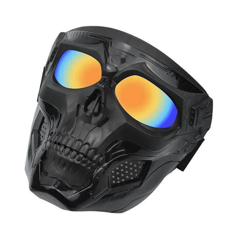 Motocross Skull Goggles with Detachable Skull Mask by HitMyNeed