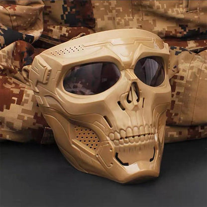 Motocross Skull Goggles with Detachable Skull Mask by HitMyNeed