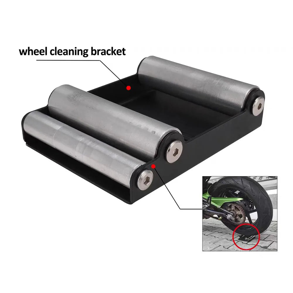 Motorcycle Chain Cleaning Roller Stand by HitMyNeed