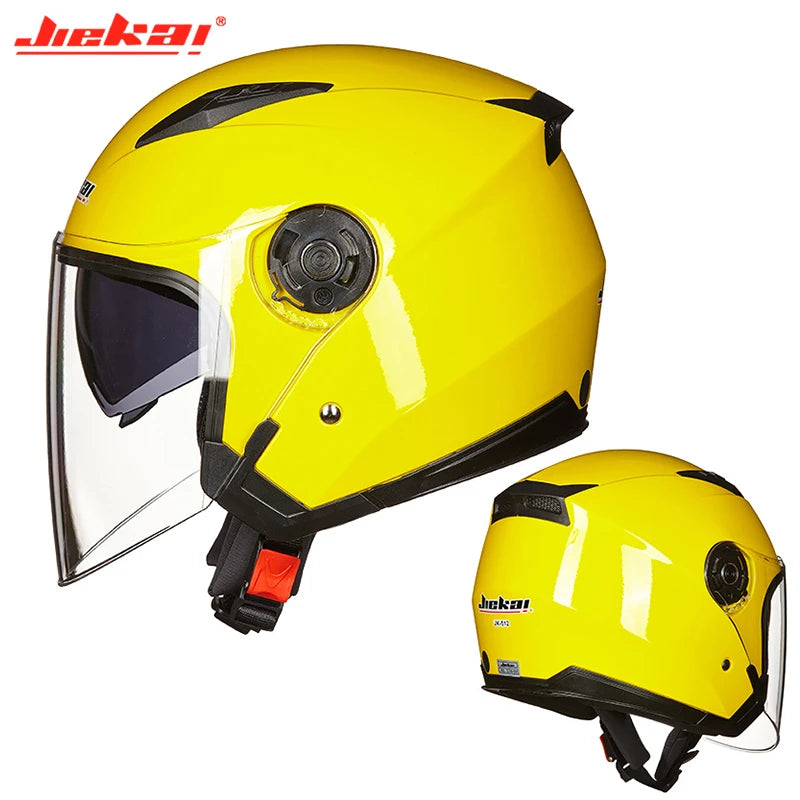 Motorcycle Half Helmet with Dual Sun Visor by HitMyNeed