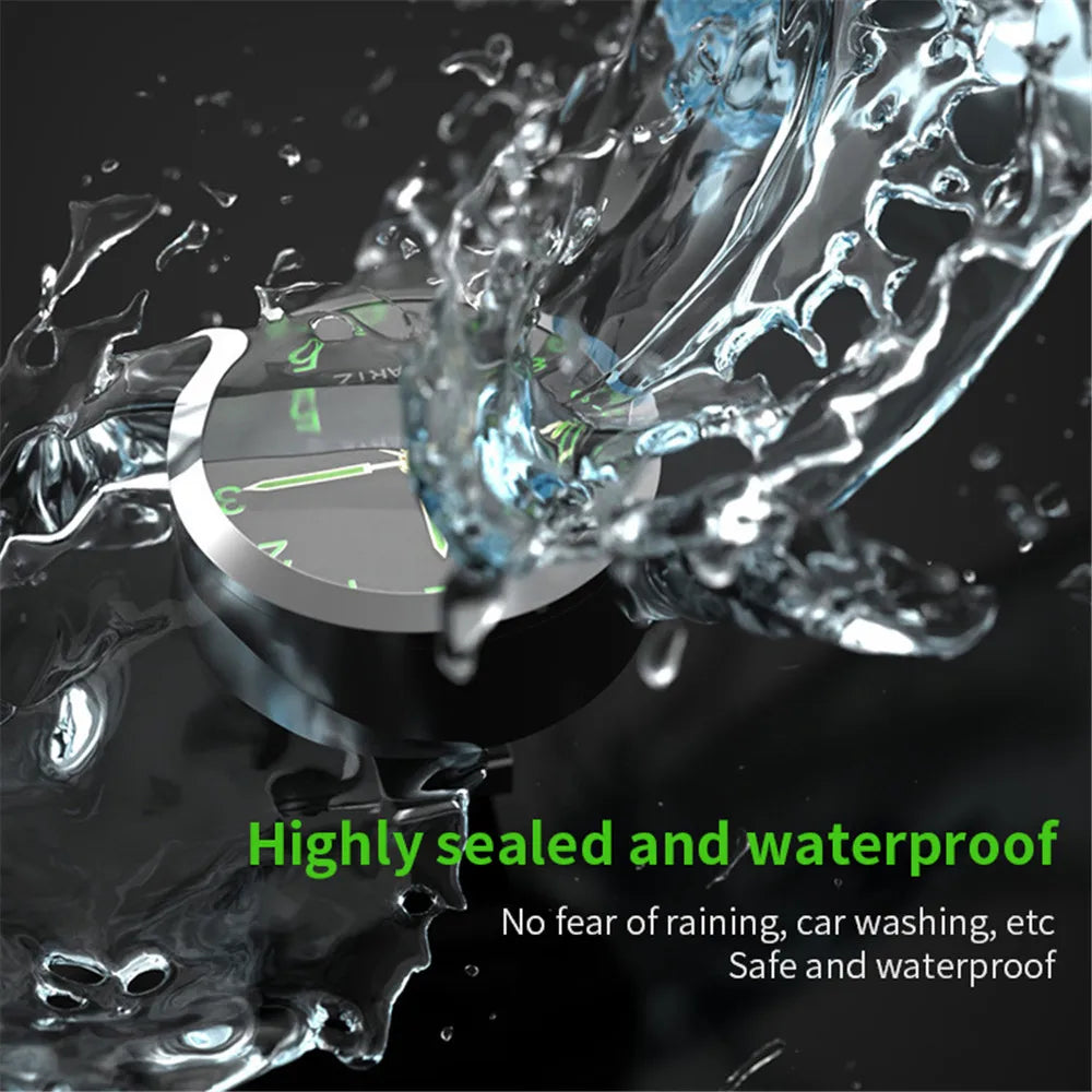 Motorcycle Handlebar Clock Stainless Steel Waterproof by HitMyNeed