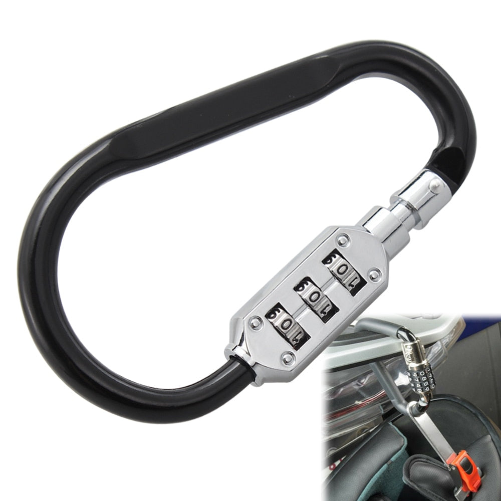 Motorcycle Helmet Lock with 3-Digit Combination Code by HitMyNeed
